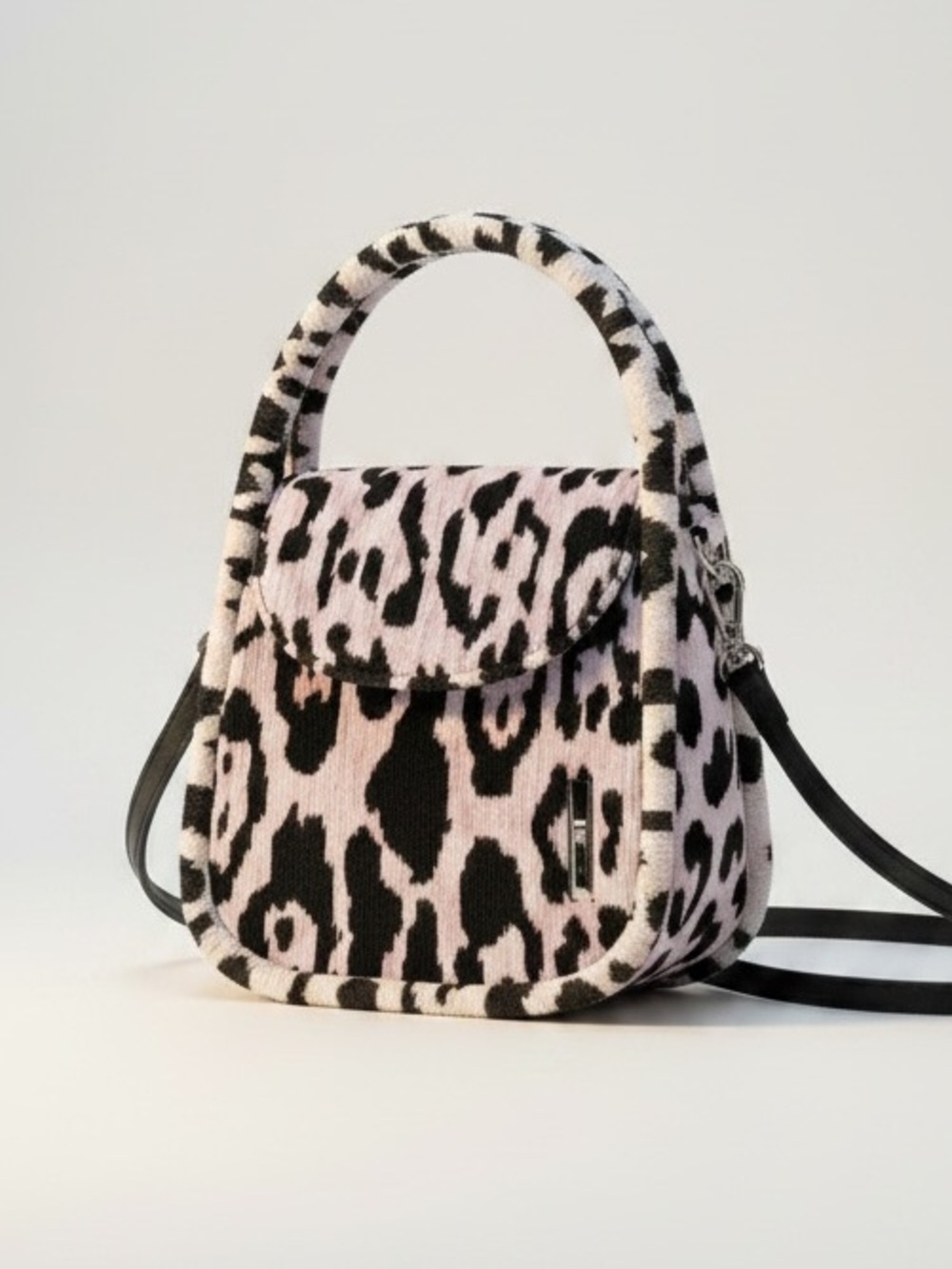 Hayward Lucy Top Handle Bag Leopard Brocade